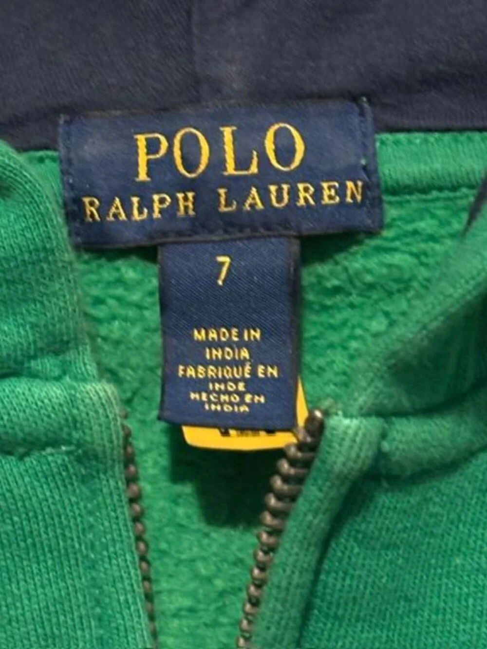 Polo Ralph Lauren Green Full Zip Hoodie Multicolor 
